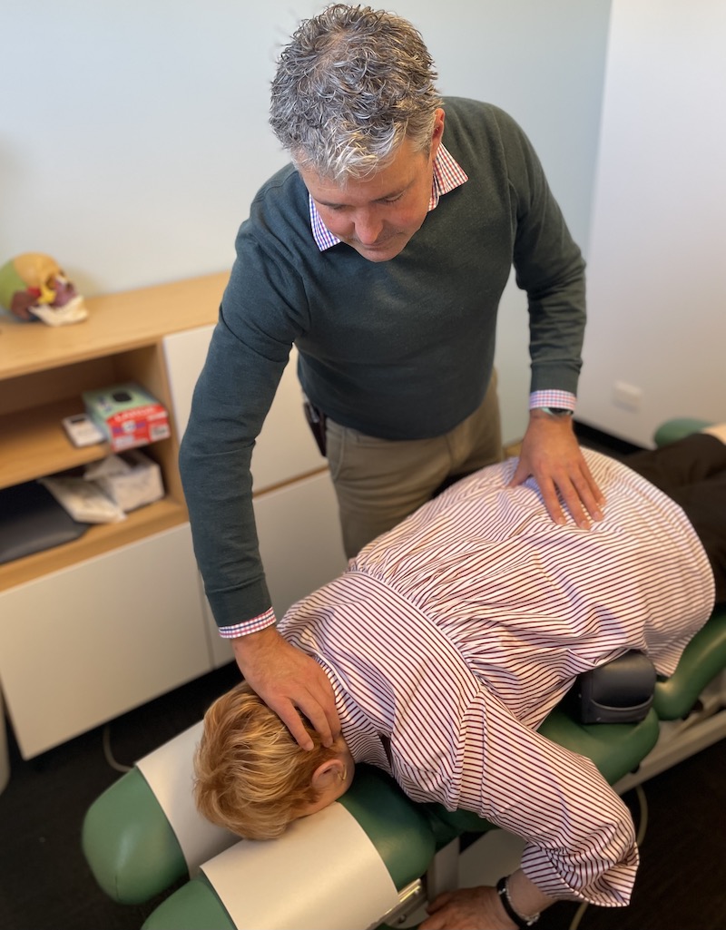 Consultation room at Wellness Chiropractic in Prahran